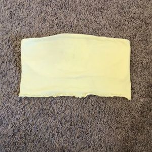 Yellow tube top